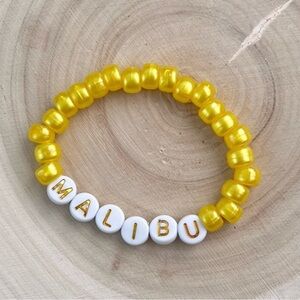 Malibu yellow Beaded Bracelet